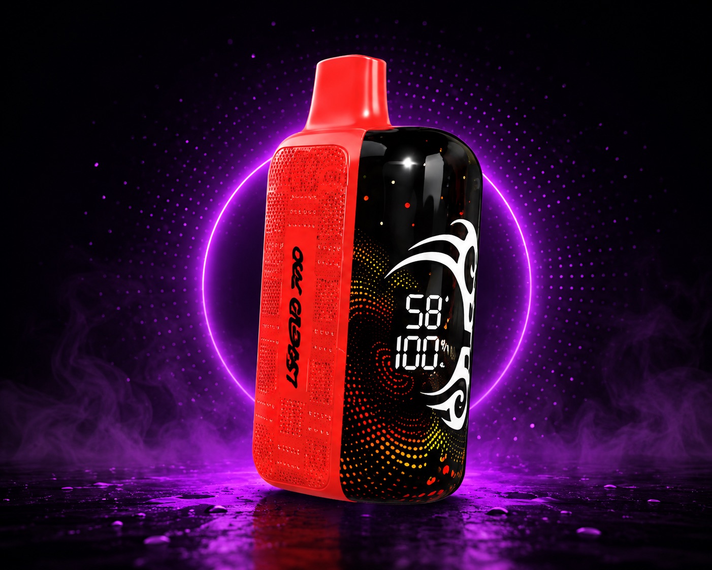 Tyson 2.0 Legend 30K disposable showing its wrap screen with battery and e-liquid levels